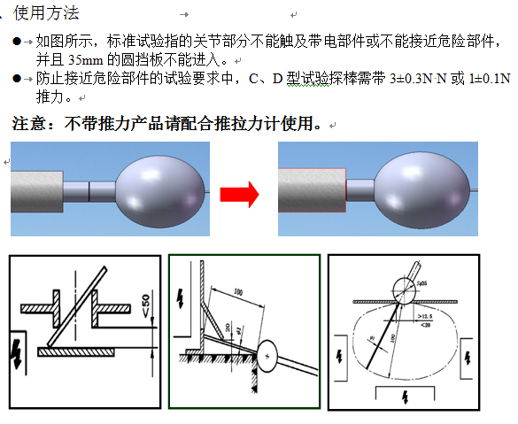 IPXXD试验探针